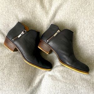 Lucky Brand Black Women’s Leather Booties - Size 7